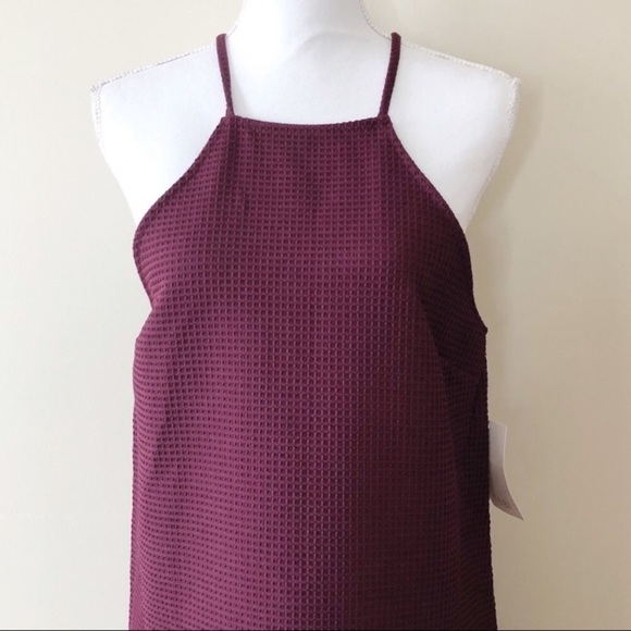 TOBI Colette Waffle Knit Pocket Halter Shift Dress - Picture 6 of 8